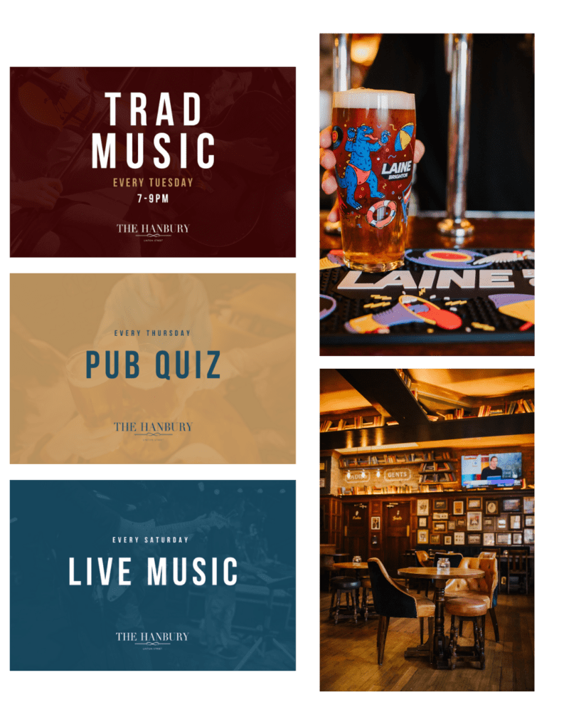 Vibrant Weekly Events at The Hanbury: Live Music, Sports Action, and Pub Quiz Fun